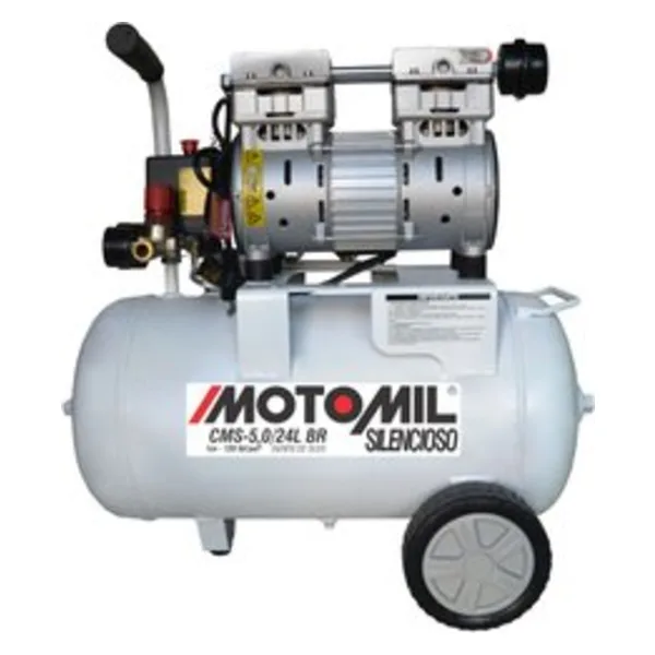Compressor silencioso (odontológico) 24 litros Motomil